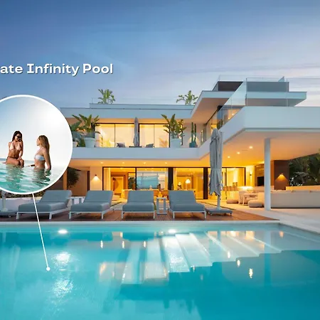 Vacation I Almost Heaven, New Built Villa, Rooftop Jacuzzi, Infinity Heated Pool Μαρμπέλλα