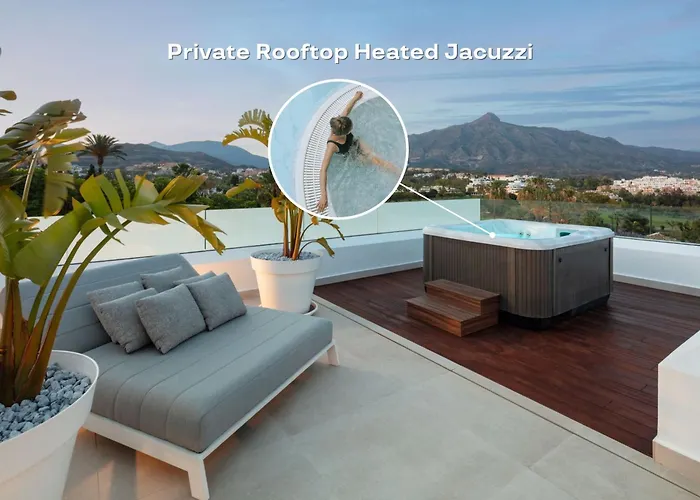 Villa Vacation I Almost Heaven, New Built Villa, Rooftop Jacuzzi, Infinity Heated Pool *