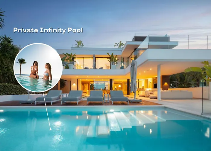 Vacation I Almost Heaven, New Built Villa, Rooftop Jacuzzi, Infinity Heated Pool Marbella